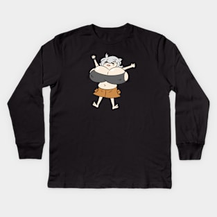 Sherry Doodle Sticker Kids Long Sleeve T-Shirt